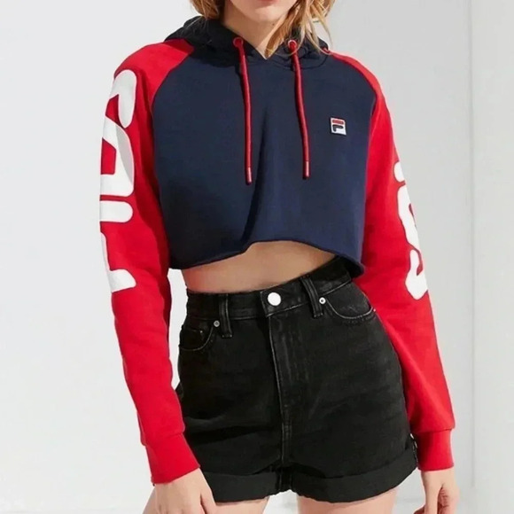 Urban Outfitters Tops - Urban Outfitters FILA Cropped Hoodie